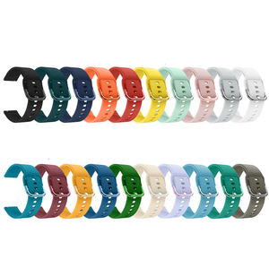 Pulsera deportiva de color sólido de 20mm y 22mm para <span class=keywords><strong>Samsung</strong></span> para Galaxy Watch <span class=keywords><strong>Active</strong></span> <span class=keywords><strong>2</strong></span> 40/44mm 3 41mm para Huawei <span class=keywords><strong>Smartwatch</strong></span> hecha de duradero - Product Image 3