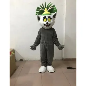 Hengyuan Anime juego mascota TV & Movle disfraz Madagascar Lemur rey personaje mascota disfraces fiesta suministros