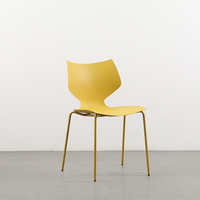 Vente en gros de meubles d'usine, chaises de salle à manger modernes pour café, réunions d'invités, conférences, conférences, chaises nordiques en métal sans accoudoirs