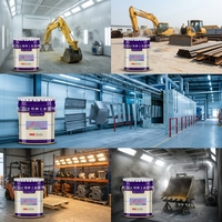 Peinture acrylique polyuréthane en aérosol pour bateaux, révision majeure des pièces mécaniques, 24 kg/kit, couleur ajustable, résistante au vieillissement