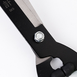 Tijeras para setos de pino dobles con hoja de aleación de aluminio y mango de goma negra, herramienta manual de jardín AS 011 - Product Image 1
