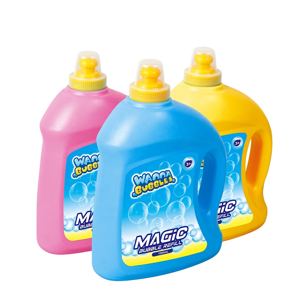 Lot de solution bulles avec liquide pour enfants, 1000ml/32oz, recharge, produit concentré