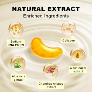Gold Under Eye Gel Pads Dark Circles Treatment Collagen Powder Eye Moisturizing Under Eye Gel Patches - Product Image 3