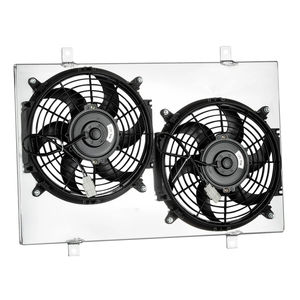 GTGMOTO Ventilateur de carénage de radiateur en aluminium pour <span class=keywords><strong>Chevrolet</strong></span> S10 Blazer/84-90 <span class=keywords><strong>Corvette</strong></span> V8 Radiator 82-2002 - Product Image 1
