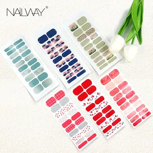 Бесплатный образец, оптовая продажа, экологически чистые пользовательские наклейки из фольги для ногтей, самоклеящиеся гелевые обертки для ногтей