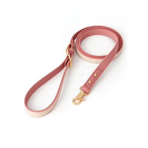 <span class=keywords><strong>Collar</strong></span> y correa para perro vegano de 2 colores personalizados de primera calidad, venta al por mayor, Correa larga de lujo para perro de cuero con accesorios - Product Image 4