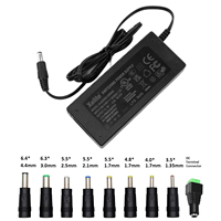 Adaptateur d'alimentation multifonction pour ordinateur portable OEM d'usine 65W Alimentation pour ordinateur portable Chargeur réglable universel 12-24V