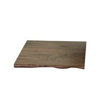 Étagère murale en bois de noyer noir rustique Design rond moderne pour affichage de stockage mural mural pour comptoirs ou dessus de table