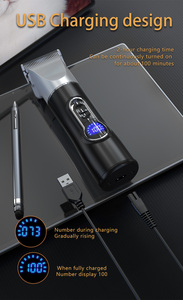 Vente en gros de tondeuses électriques sans fil 4 en 1 pour animaux de compagnie, ciseaux électriques pour le toilettage, <span class=keywords><strong>tondeuse</strong></span> pour poils de chat, de <span class=keywords><strong>chien</strong></span> et de mouton - Product Image 4