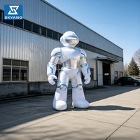 Modèle de robot gonflable géant, robot IA gonflable pour les expositions technologiques, la publicité et la décoration