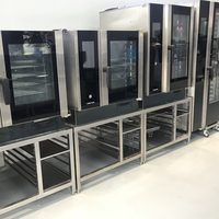 Four à vapeur combiné professionnel Truelen TL-E-T61H en acier inoxydable noir, 6 à 10 plateaux, fonctions de cuisson et de pâtisserie, restaurants