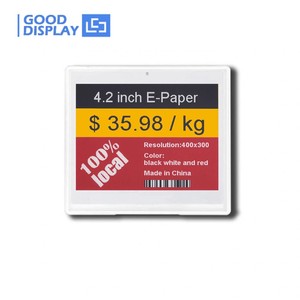 แท็ก ESL E Ink ขนาด 4.2 นิ้ว - ระบบอัตโนมัติสำหรับร้านค้าอัจฉริยะ |   จอแสดงผลอีเปเปอร์ประหยัดพลังงาน |   โซลูชั่นฉลากสินค้าขายส่ง, ET0420 - Product Image 1