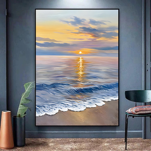 Venta al por mayor dropshipping 100% pintado a mano decoración del hogar arte lienzo pintura arte abstracto pintura lienzo pintura al óleo - Product Image 3