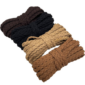 Korean deerskin <b>rope</b> DIY jewelry craft materials, three-strand braided <b>rope</b>, multi-layer pendant leather <b>rope</b> bracelet, leather - Product Image 5