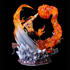 Figura de PVC de Gran Tamaño de One Piece: Estatua GK de Portgas D. Ace, Emperador de las Llamas, con Escena de Batalla y Puño de Fuego Luminoso, Modelo de Anime - Product Image 4