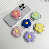 Support de téléphone magnétique mignon petite fleur support de téléphone magnétique rétractable de couleur macaron pour iphone 16