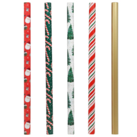 Nouvel ensemble de papier cadeau de Noël style traditionnel 3 rouleaux, idéal pour la vente en gros - Collection 2026 à succès