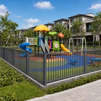 Pagar Taman Sementara Portabel untuk Bunga & Anak Anjing |   Pagar Dek Aluminium Horizontal Modern |   Pagar Luar Ruangan Tugas Berat