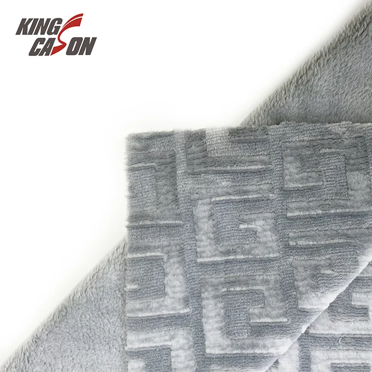 Kingcason fabricante chino dos lados Retroflex patrón impreso franela polar tela cálida niños para manta ropa de cama