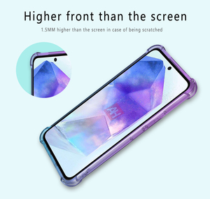 Para Samsung A55 Case, Gradient Color Clear Shock-Absorbing Corner Soft TPU Funda para teléfono móvil para Samsung Galaxy A55 <span class=keywords><strong>5G</strong></span> - Product Image 5