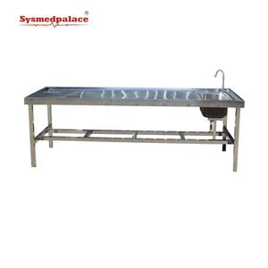 Meubles de morgue en acier inoxydable 304, chariot d'autopsie, table <span class=keywords><strong>mortuaire</strong></span>, table de <span class=keywords><strong>lavage</strong></span> - Product Image 5