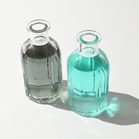 Bouteille diffuseur en verre de luxe 150ml 250ml 500ml 1000ml, col serti, vide, pour diffuseur à bâtonnets, logo OEM personnalisé