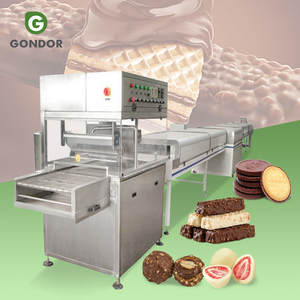 Machine d'enrobage automatique compacte pour la fabrication de chocolats, fruits secs et donuts - Product Image 1