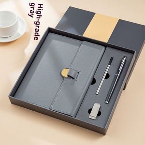 Promotion Personalized Black Embossed Creative Design Modern Paper Business Stationery Notebook Gift Set Giveaways <b>Graduation</b> - Product Image 3
