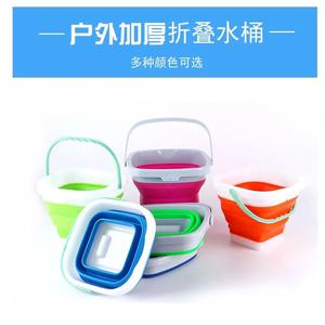 Cubo Plegable Portátil de 6-10L, Plástico Ligero Multiusos para Pesca al Aire Libre, Lavado de Autos y Uso Doméstico - Product Image 4