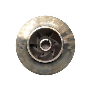 Impulsor de cobre fundido con aspas curvas cerradas de 4 pás, superficie pulida, montaje universal para bomba marina OEM - Product Image 1