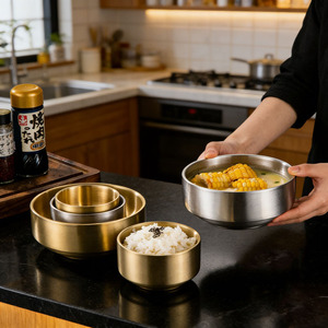 Heavy Duty SUS304 Stainless Steel Small Round Dip Bowl <strong>Stackable</strong> Spice Bowl for Hotel BBQ Shop Factory Direct OEM - Product Image 2