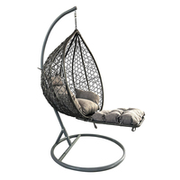 Fauteuil suspendu œuf de haute qualité pour jardin, vente en gros, capacité de charge supérieure à 150 kg, ensemble balançoire