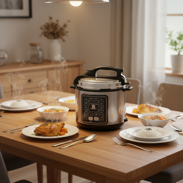 Multifunctional 6L Food Steamer Electric Programmable Pot Pressure Cooker Rice Cooker With Non-Stick Bowl