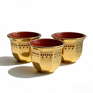 <span class=keywords><strong>Tazza</strong></span> da Tè in Porcellana Saudita Personalizzabile, Stile Arabo Mediorientale Retrò Dorato, Piccola <span class=keywords><strong>Tazza</strong></span> da Caffè in Ceramica - Product Image 1