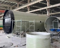 Estación elevadora de aguas residuales subterránea prefabricada integrada de FRP con doble bomba (de servicio/standby), control PLC, sumergible IP68, OEM, 1000 kg