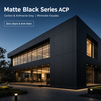 Façades minimalistes, panneaux de matériaux de construction, revêtement mural extérieur, 4x8 pieds, ACP 4 mm, plaque ACM, panneaux composites en aluminium Alucobond