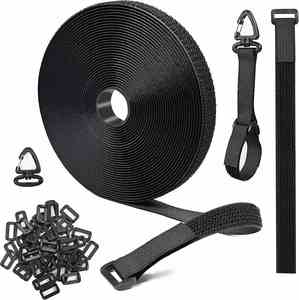 <b>Hook</b> and Loop Transparent Custom <b>Hook</b> & Loop Straps Self-<b>adhesive</b> Wellcro Tapes <b>Adhesive</b> Nylon <b>Hook</b> and Loop Velcroes - Product Image 1