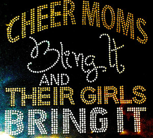 Transferência personalizada Baixo Mínimo Cheer Mom Iron-On Diamante Cheer Leading Rhinestone Transfer - Product Image 6