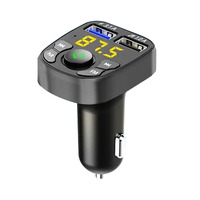 Chargeur de voiture double USB X16 de haute qualité 3.1A avec transmetteur FM Bluetooth 5.0 et appels mains libres, adaptateur de charge rapide PD pour téléphone de voiture