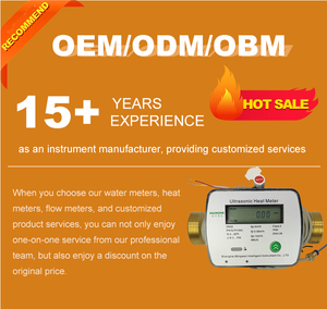 Medidor de calor ultrasónico de alta calidad certificado CE MID DN20 Modbus cuerpo de latón <span class=keywords><strong>Digital</strong></span> LCD personalizable OEM medidores de flujo para agua - Product Image 2