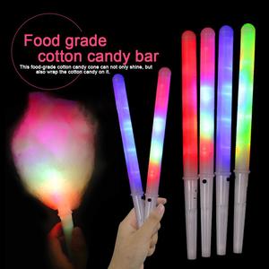 Bâtonnets lumineux LED colorés pour barbe à papa de qualité alimentaire, décorations de fête, articles de cuisine - Product Image 1