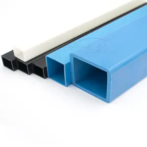 Produttori personalizzati diverse dimensioni e colori PVC plastica estrusione tubo quadrato
