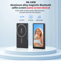 Écran de moniteur selfie Aquina RK-X40R de haute qualité, magnétique, sans fil, pour téléphone, caméra arrière, diffusion en direct, pour Android