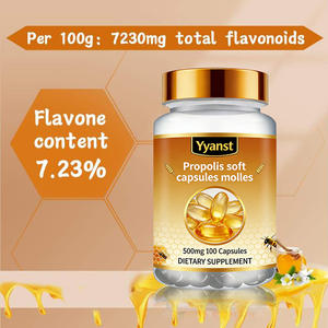 Capsules de propolis pour adultes en marque privée pour le soutien immunitaire et la gestion de l'énergie, compléments nutritionnels faibles en glucides et en sucre - Product Image 4