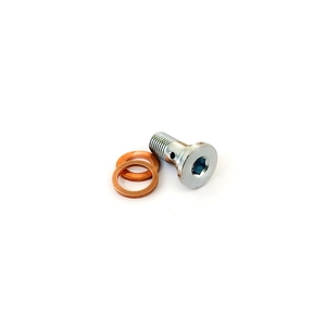 Nuevo Adaptador de Perfil Bajo M8x1 de la Marca Italiana para Conexión de Sistemas de Freno de Scooter y Motocicleta, Modelo BRK123, Diámetro del Anillo 10mm - Product Image 1