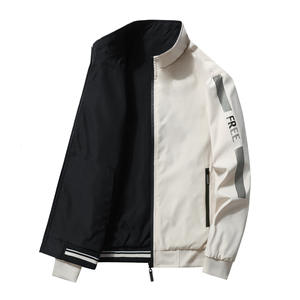 Giacca Double face uomo primavera e autunno giovane Casual colletto alto moda <span class=keywords><strong>Baita</strong></span> giacca ampia da uomo uomo - Product Image 1