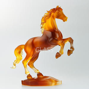 ม้าคริสตัลสำหรับตกแต่งบ้านแกะสลักด้วยมือกล่องของขวัญและโลโก้ - Product Image 2