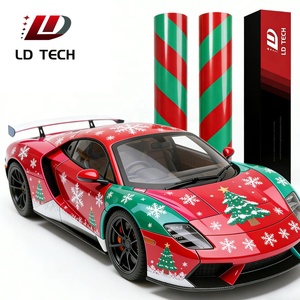 فيلم تغليف سيارات عالي الجودة بسمك 8 ميل من مادة TPU بتصميمات عيد الميلاد، ملصقات وأفلام PPF مخصصة للطباعة على هيكل السيارة - Product Image 1