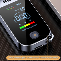 Analyseur d'alcool professionnel portable de haute précision, système de charge sans contact, auto-test, format de poche