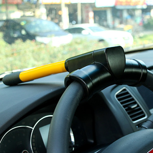 T Shaped Steering <b>Wheel</b> <b>Lock</b> Aluminum Cut Resistant Leaf <b>Lock</b> Core Car Anti Theft Device - Product Image 5